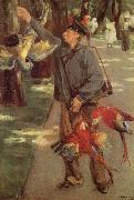Max Liebermann Man with Parrots oil painting reproduction